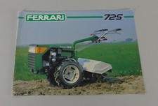 Brochure Ferrari Single Axle Tractor 72S Stand 1982