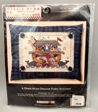 Dimensions Cross Stitch Kit Debbie Mumm Noah Pillow