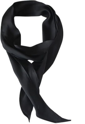 Solid Color Long Neckerchief Pure Skinny Scarf Necktie for 50's Costume Party...