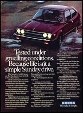 1981 Honda Accord Vintage Advertisement Print Art Car Ad J98