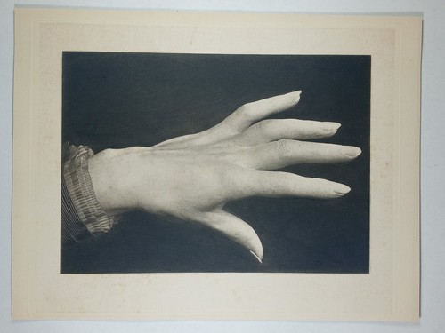 1870's Victorian Statuesque Woman Hand Sleeve Wrist Blouse Antique Etching - Picture 2 of 4