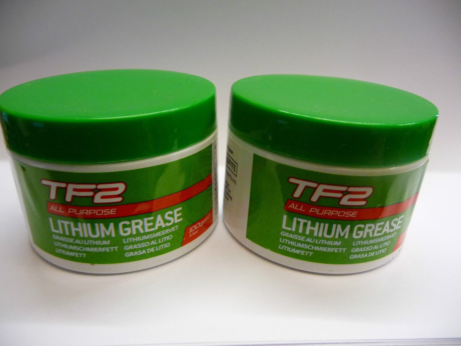GREASE 2x TUB of Weldtite TF2 all purpose Lithium bicycle bearings headset crank