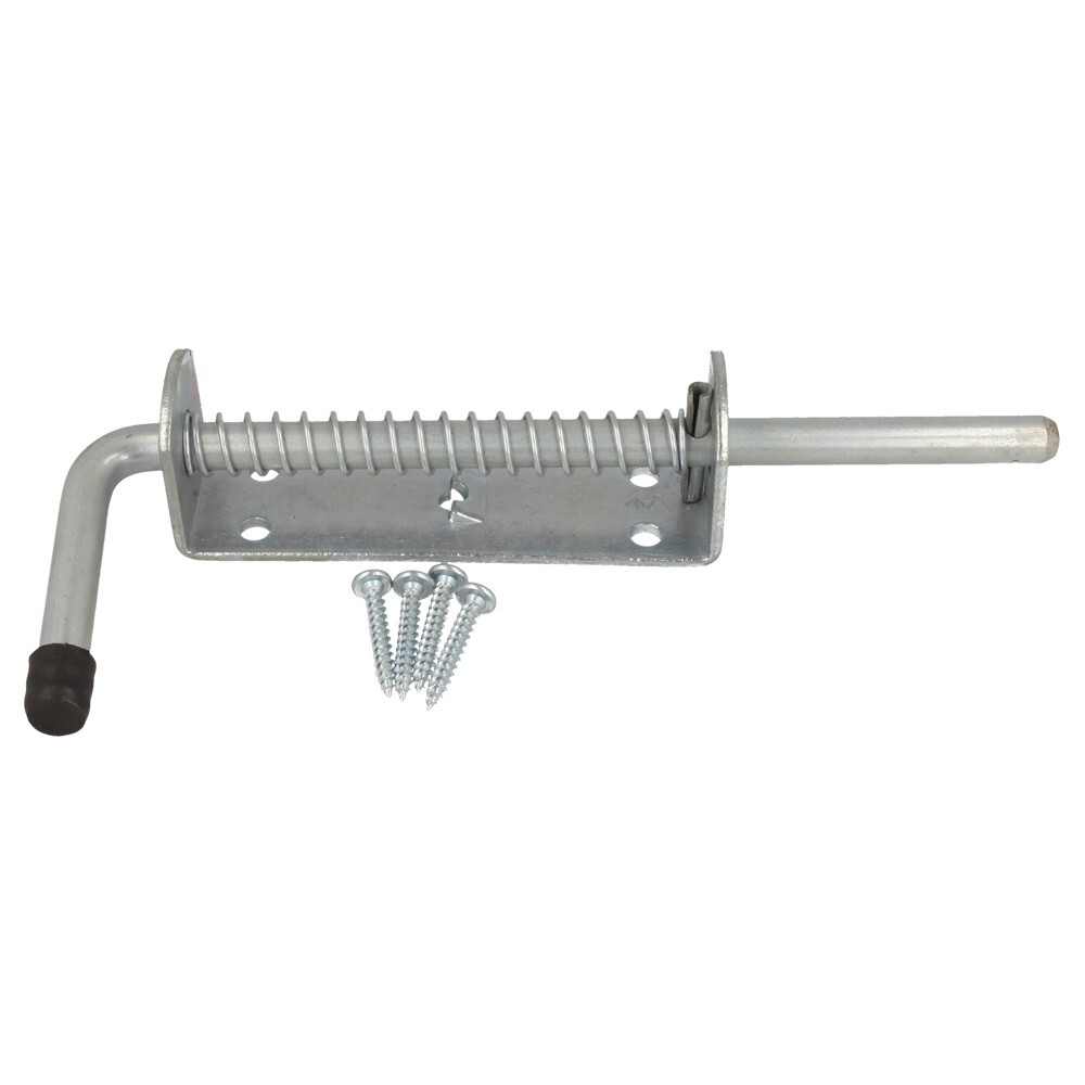 12mm Zinc Plated Spring Loaded Self Closing Bolt Animal Pen Gate Horse Box