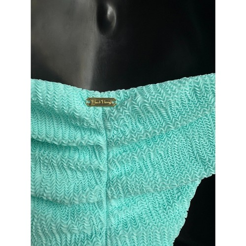 Beach Bunny New Nadia Tri Bikini Bottom Beach Bunny Aqua Size M Ring Detail - Picture 6 of 10