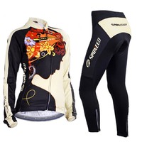 Women Long Cycling Jersey Sets Bicycle Wear Cycle Pants 3d Padded Bike Clothes Women Long Cycling Jersey Sets Bicycle Wear Cycle Pants 3d Padded Bike Clothes