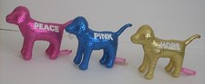 Lot of 3 Victoria Secret Dog Pink Blue Gold