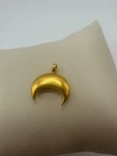 GOLDTONE CRESCENT MOON CHARM