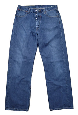 VTG Levi's LOT 53 Straight Leg Button Fly  DenimJeans 36x34 USA 00583-1912