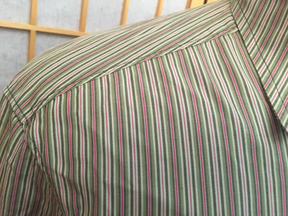 Camisa de vestir Indigo Palms Tommy Bahama manga larga algodón con botones para hombre talla M Foto 3 de 4