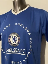 Rhinox Chelsea FC Soccer Futbol Club Blue Short Sleeve T-Shirt Adult size Medium