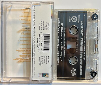 【中古】 Mmalo BayetteBayeteandJabuKhanyile Bayete And Jabu Khanyile : Mmalo-We (Cassette Tape 1993 Teal
