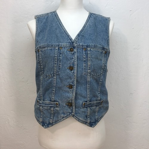 Liz Claiborne Jean Vest Denim Vest | eBay