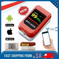 LOT Oximeter Pulse Fingertip SpO2 Heart Rate Blood Oxygen Saturation Monitor APP