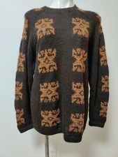Alpaca Vintage Alarco's PURE Alpaca Hair Large Pullover Sweater Cuzco Peru
