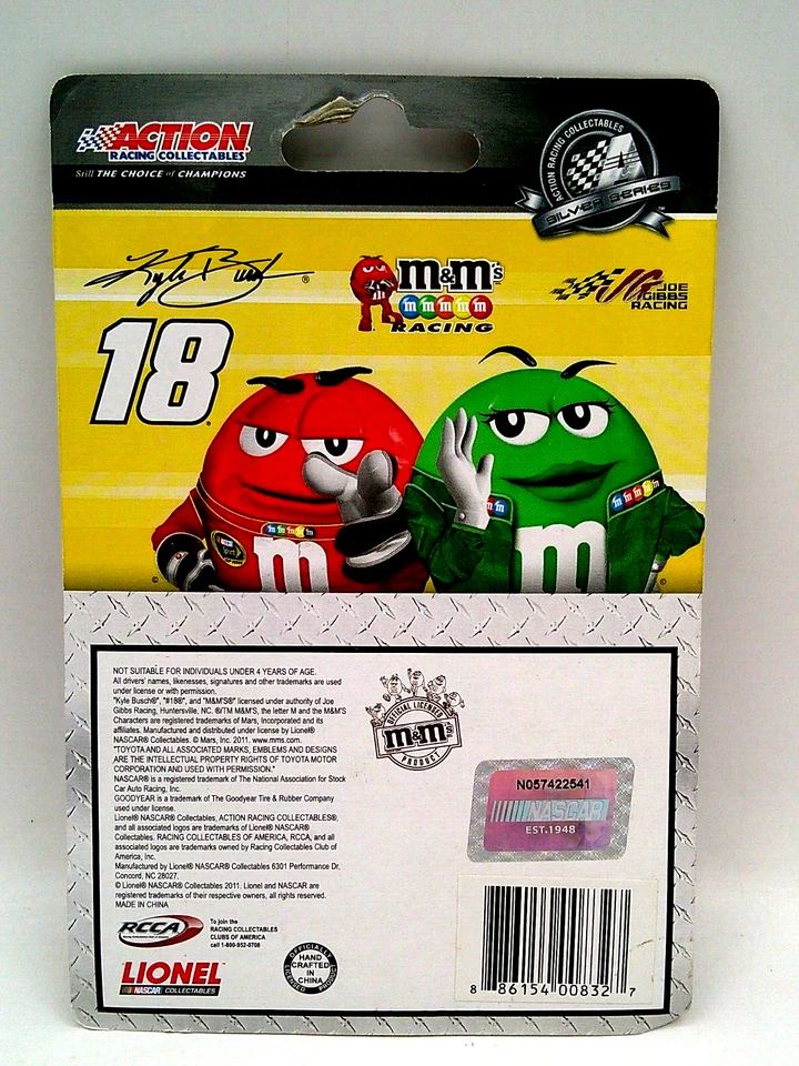 RARE! ACTION Racing Collectable SILVER SERIES CVS/Pharm. Exclusive 18 KYLE BUSCH - Image 4 of 4
