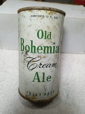 Old Bohemian cream ale     flat top  beer can  , Hammonton NJ  EMPTY