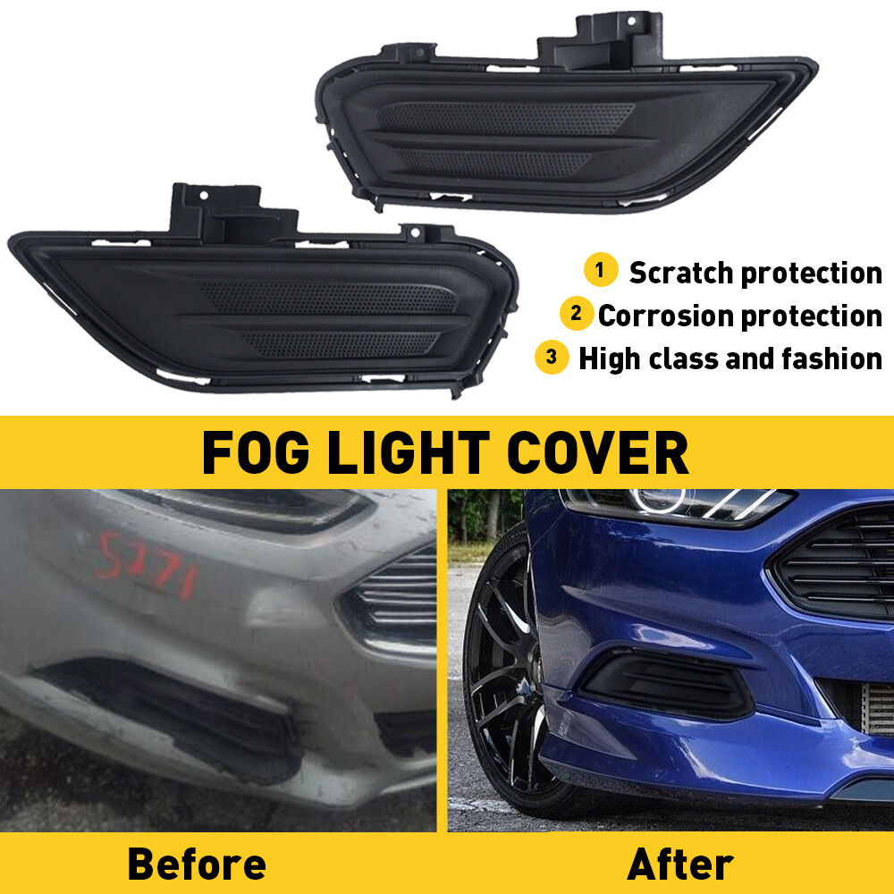 2-Piece Set: Carbon Fiber Fog Light Bezels For 2016-2018 Ford Focus RS - Direct OEM Replacement