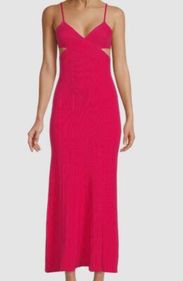 anna quan pink dress KEELEY DRESS (ELECTRIC)