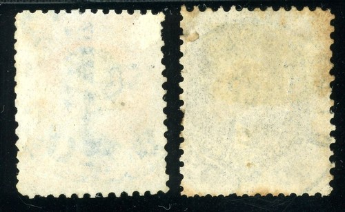USAstamps Used FVF US Serie of 1861 Civil War Issue Scott 70, 71 Blue Cancels - Picture 2 of 2