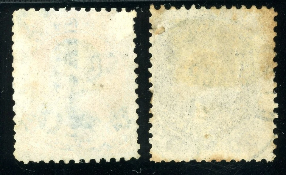 Scott 70, 71 Used FVF US 1861 Civil War Issue Blue Cancels SCV $600 - Image 2 of 2