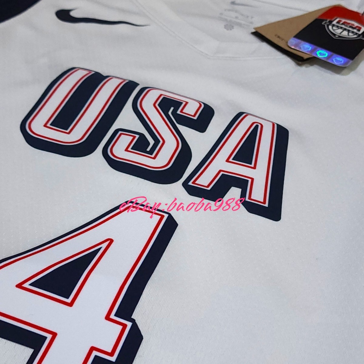 思*子様 Olympic2024 USA Curry AUGmae Jersey Nike 2024 Team USA Basketball Olympic Stephen Curry Swingman