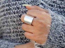 Solid 925 Sterling Silver Band Statement Ring Handmade Ring, All Size RM