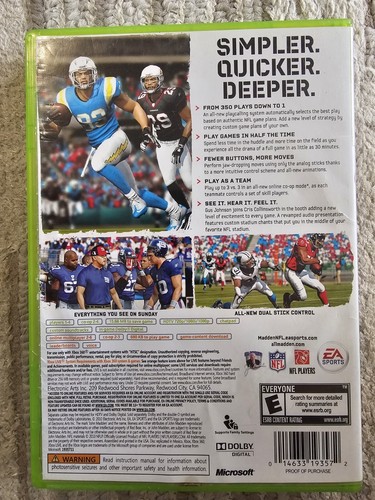 Madden NFL 11 (Microsoft Xbox 360, 2010) - Picture 2 of 3