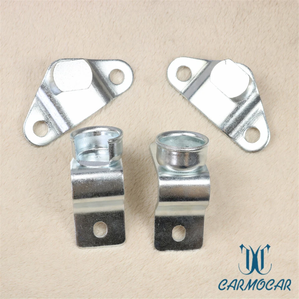 Tailgate Hinge Kit 4 Piece Fit For 1999-2006 Chevrolet Silverado & GMC Sierra Foto 3 de 4