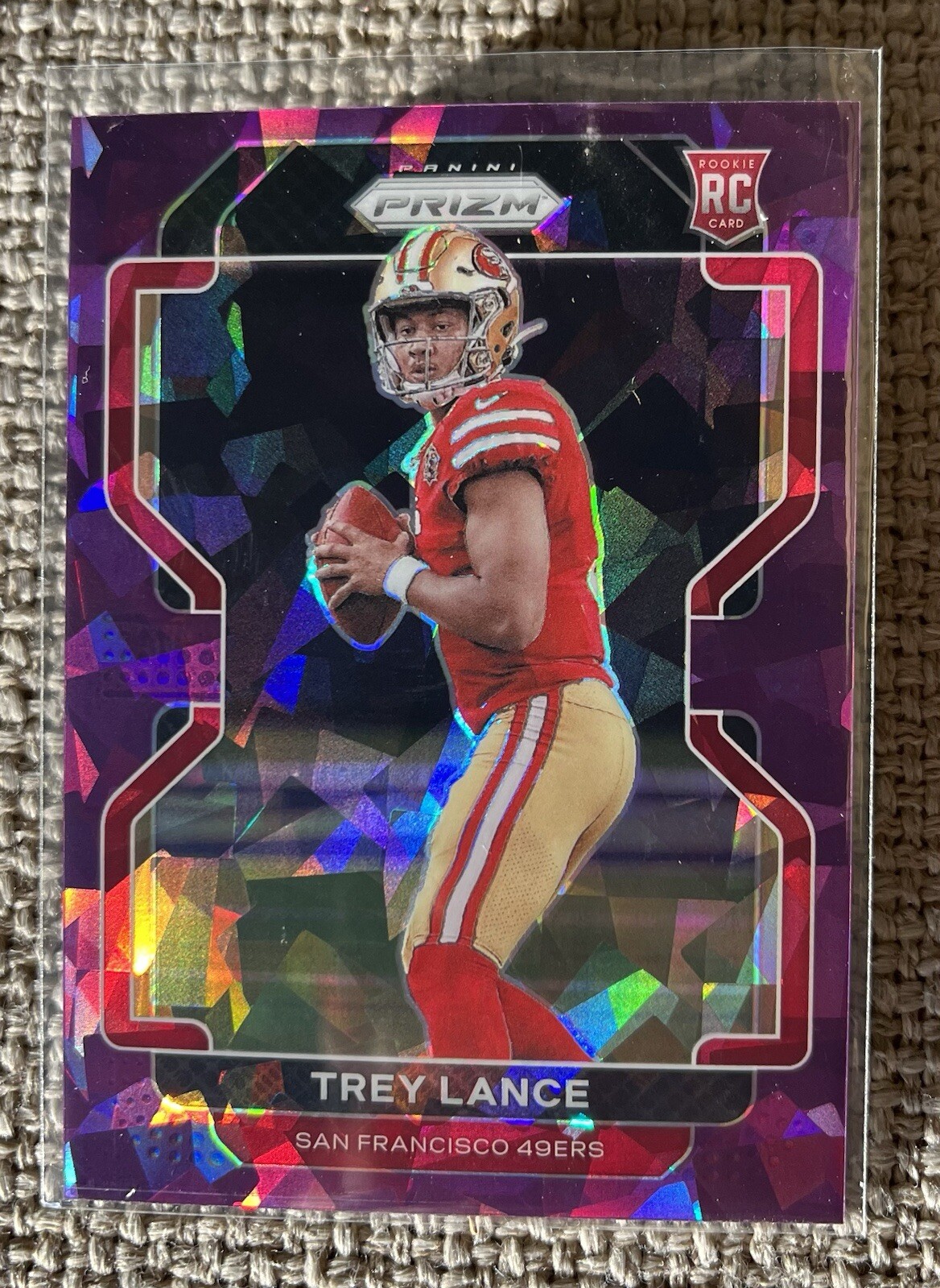 2021 Panini Prizm - Rookie Purple Ice Prizm #333 Trey Lance /225 (RC)