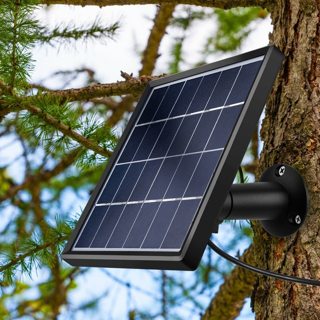 Skylety Solar Panels Panel For Ring Spotlight Cam With Security Wall