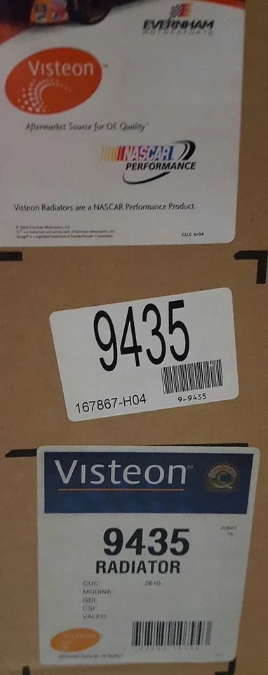 Nuevo radiador Visteon para auto urbano Ford Crown Victoria 9435 2003 2004 2005 Foto 2 de 2