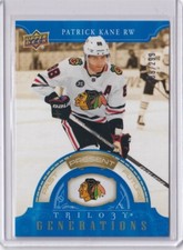 2022 Upper Deck Trilogy Generations Blue #TG-7B PATRICK KANE /299  Blackhawks