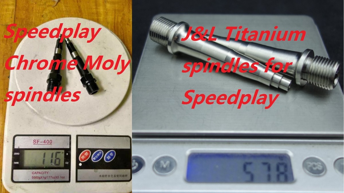 J&L Titanium Pedal Spindle/Axle fit SpeedPlay Zero,X&Ultra