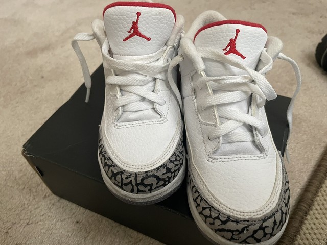 jordan 3 white red and blue