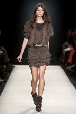 NWOT ISABEL MARANT Runway ''Wake'' Smocked Silk Blouse $830 SZ 38 Mainline Top 