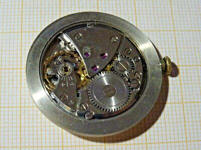 Älteres gebrauchtes Handaufzug Werk Stowa FHF 72 defekt Unruhe OK B10