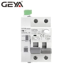 GEYA Tuya WIFI Controller Smart RCBO AC Type 2P AC230V 16/25/40A 30/100/300mA