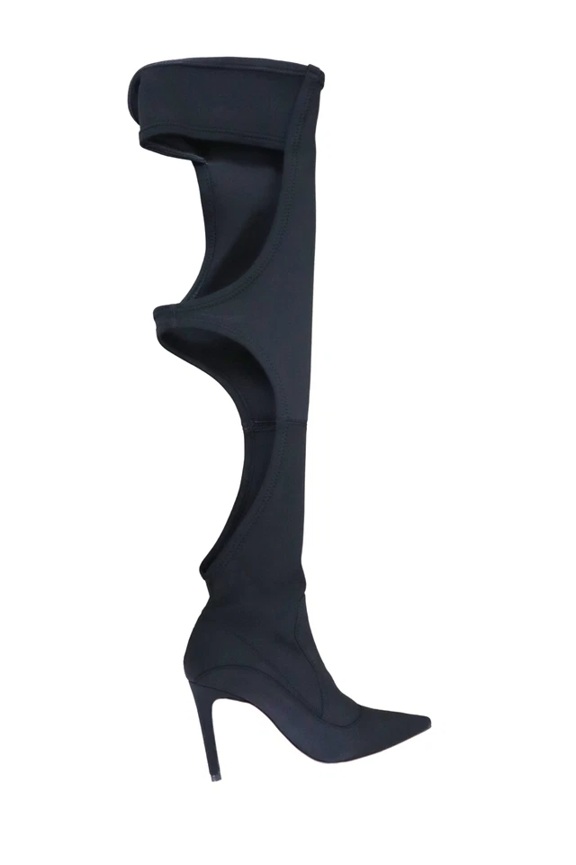 BOTA POR ENCIMA DE LA RODILLA OFFLINE GA041N-X NEGRA001 Good American Talla 7 1/2 Foto 2 de 4