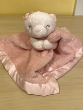 Cat Lovey Kitten Plush Kitty Carters Pink Baby Security Blanket Cuddle Toy GIFT