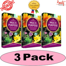 GROWMOOR 180 LITRE MULTI ALL PURPOSE COMPOST 3 x 60L BAGS CONTAINERS GARDEN 0.18 per litre