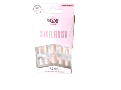 ELEGANT TOUCH 3D Gel Finish Falsche Nägel - Short Almond