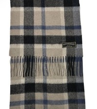 James Pringle Weavers Fringe Plaid Scarf Made in Scotland 100 Pure Wool
