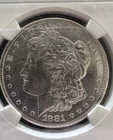 1881-S Morgan Silver Dollar NGC MS63 Brilliant Uncirculated BU $1