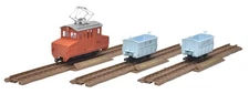 Narrow Gauge 80 Akasaka Mine Ore Transport Train Set D1-H1 3 Cars Diorama