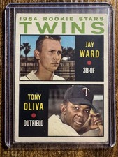 1964 Topps #116 Tony Oliva RC Jay Ward Rookie Stars Twins Vintage Baseball Card. rookie card picture