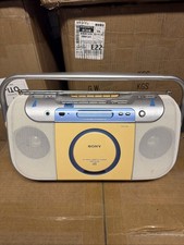 Sony CFD-E100 CD  AM/FM Radio  Cassette Player/Recorder Boombox Tested