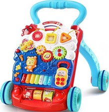 YOLAY Baby Push Walker for Boy and Girl 6-12 Months, Blue