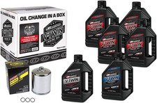 Maxima Oil Change In A Box Synthetic Oil Kit Chrome #90-119016C Harley Davidson
