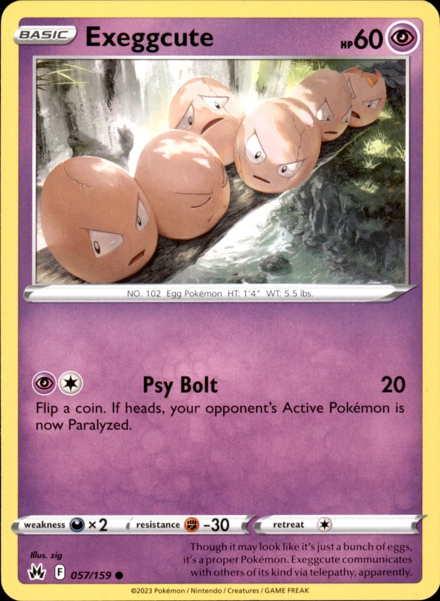 Exeggcute 057/159 Crown Zenith for sale | eBay