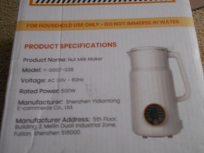 10 in 1 Almond Milk Maker & Nut Milk Maker Machine, 1 Liter Delay Start